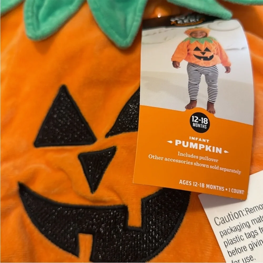 Hyde And Eek Halloween Pumpkin Costume 18-24 month toddlers
